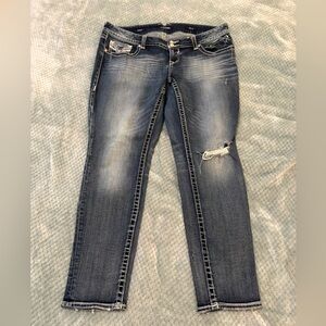 Vigoss Ripped Skinny Jeans - Blue